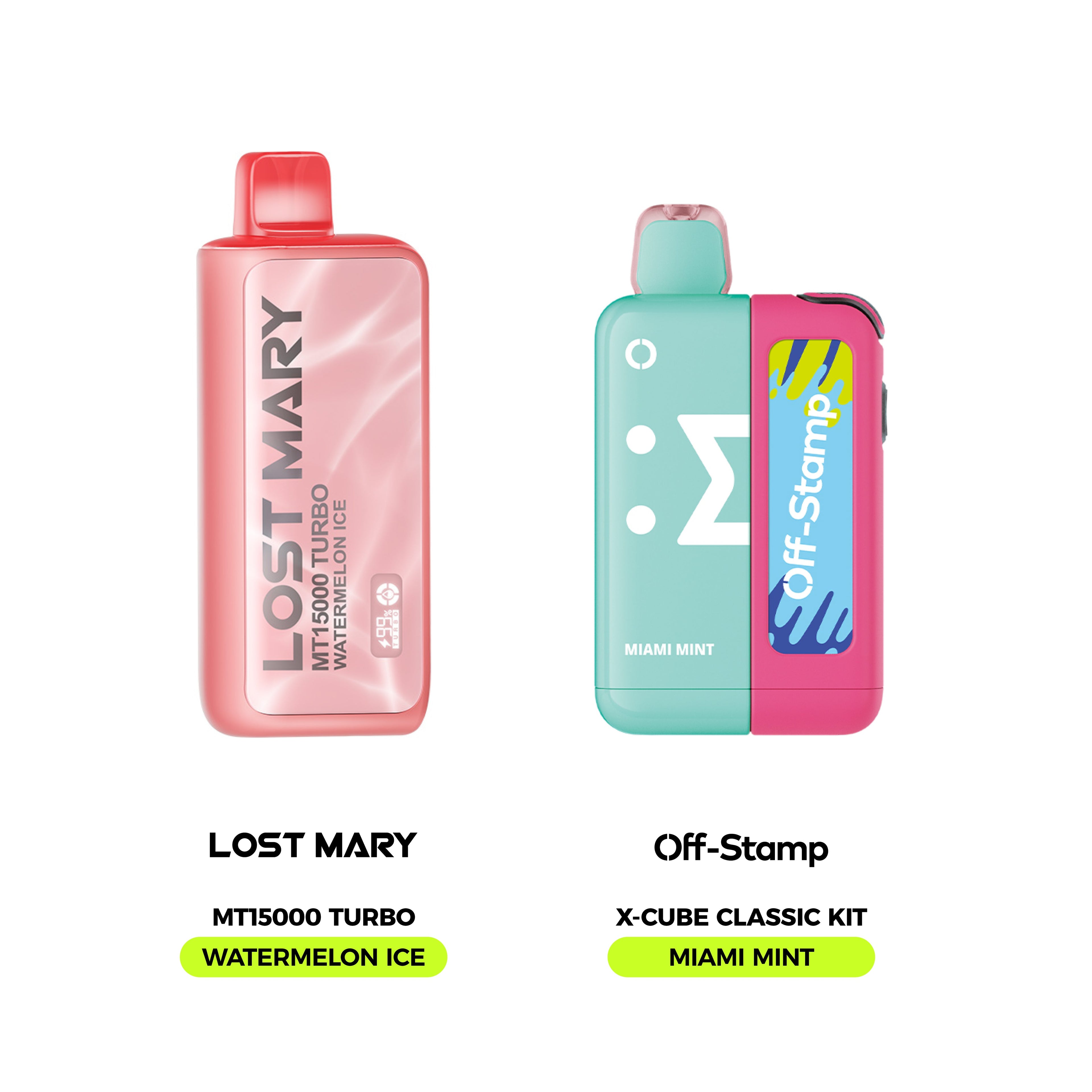 Limited Flavor Fusion – LOST MARY MT15000 Turbo × Off Stamp X-Cube Classic Kit