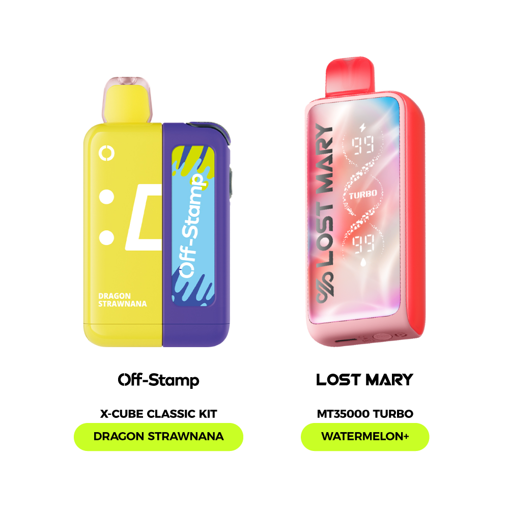 Limited Flavor Fusion – LOST MARY MT35000 Turbo × Off Stamp X-Cube Classic Kit
