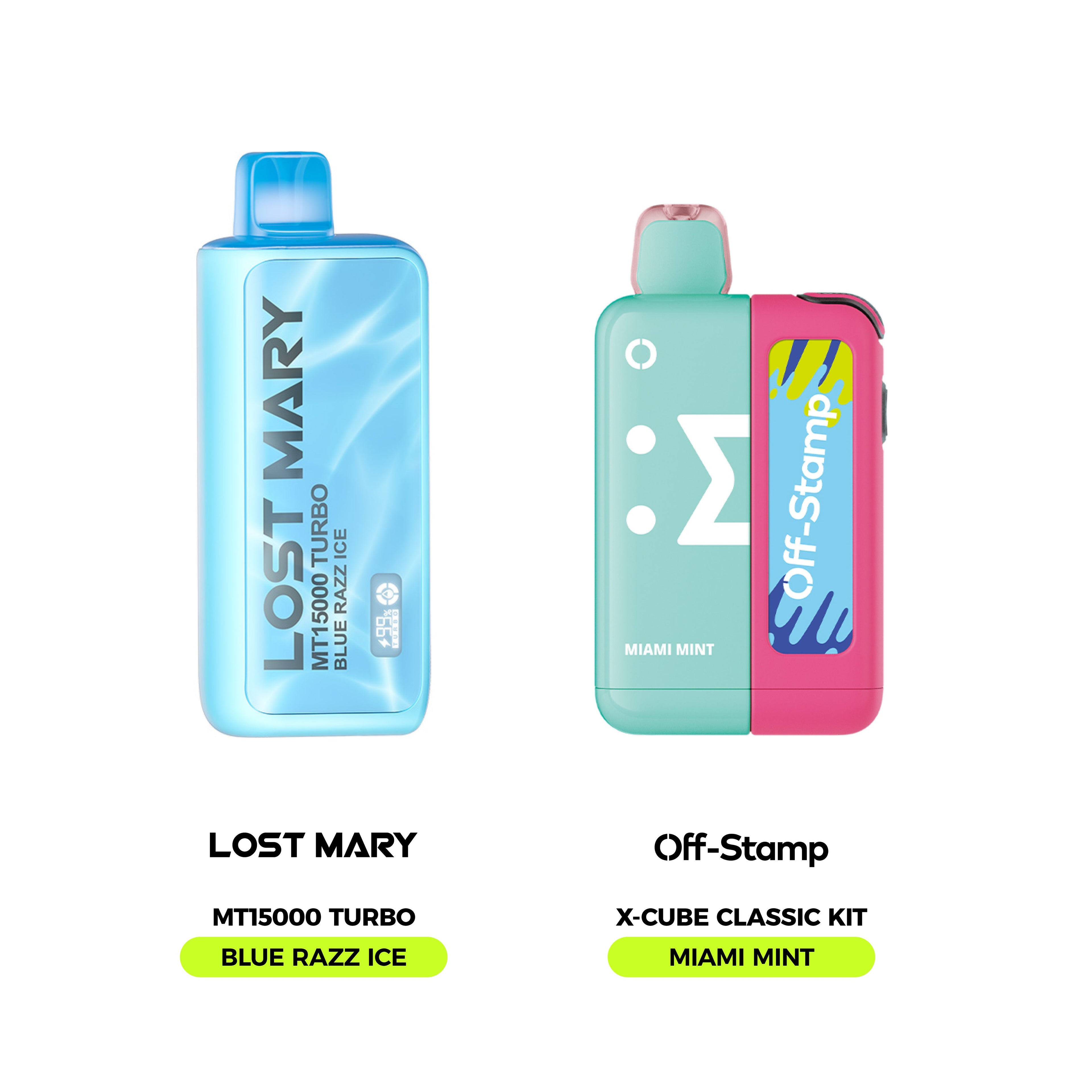 Limited Flavor Fusion – LOST MARY MT15000 Turbo × Off Stamp X-Cube Classic Kit