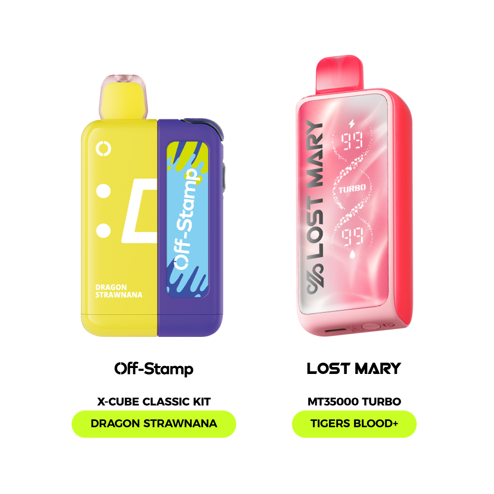 Limited Flavor Fusion – LOST MARY MT35000 Turbo × Off Stamp X-Cube Classic Kit