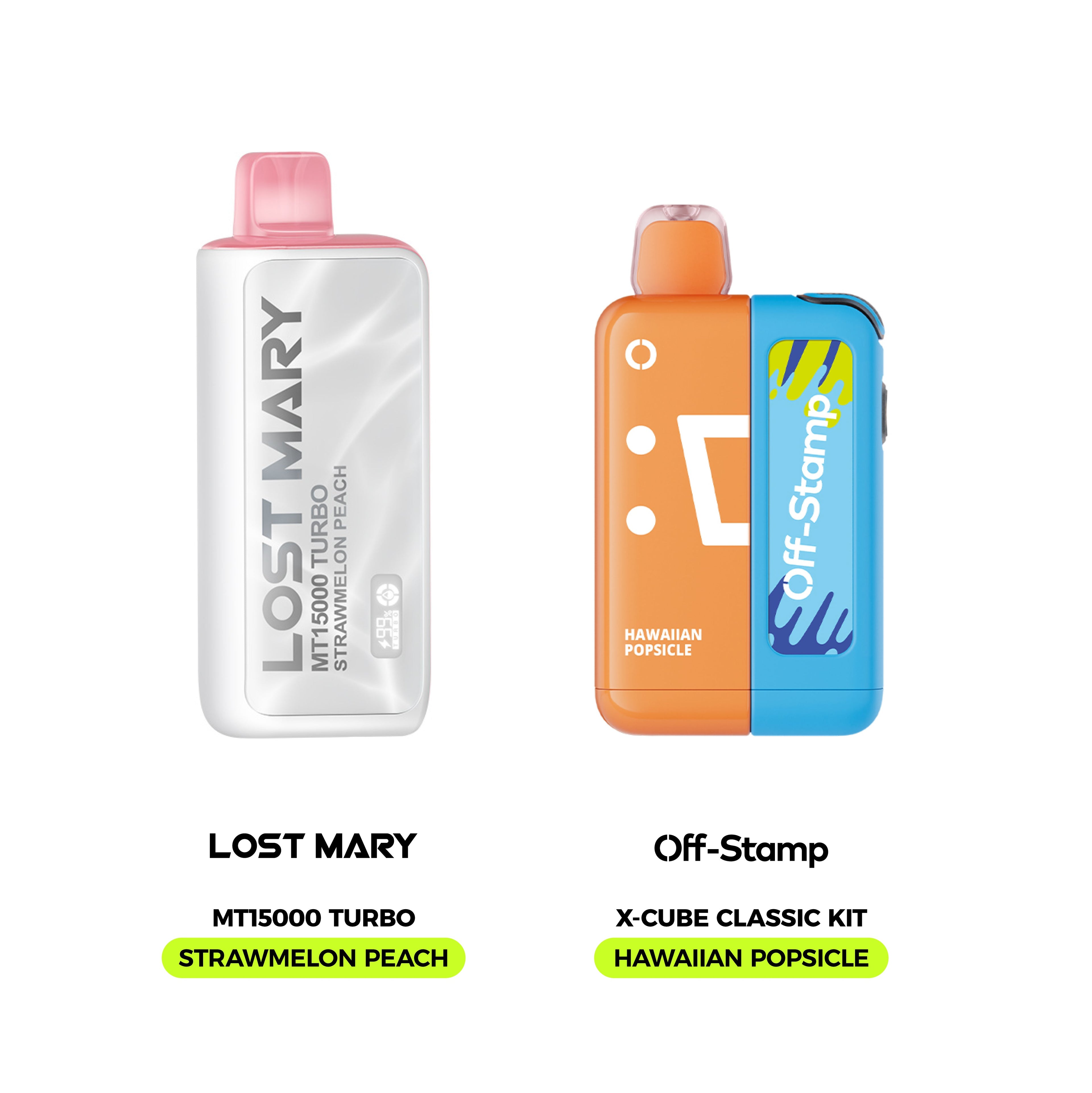 Limited Flavor Fusion – LOST MARY MT15000 Turbo × Off Stamp X-Cube Classic Kit