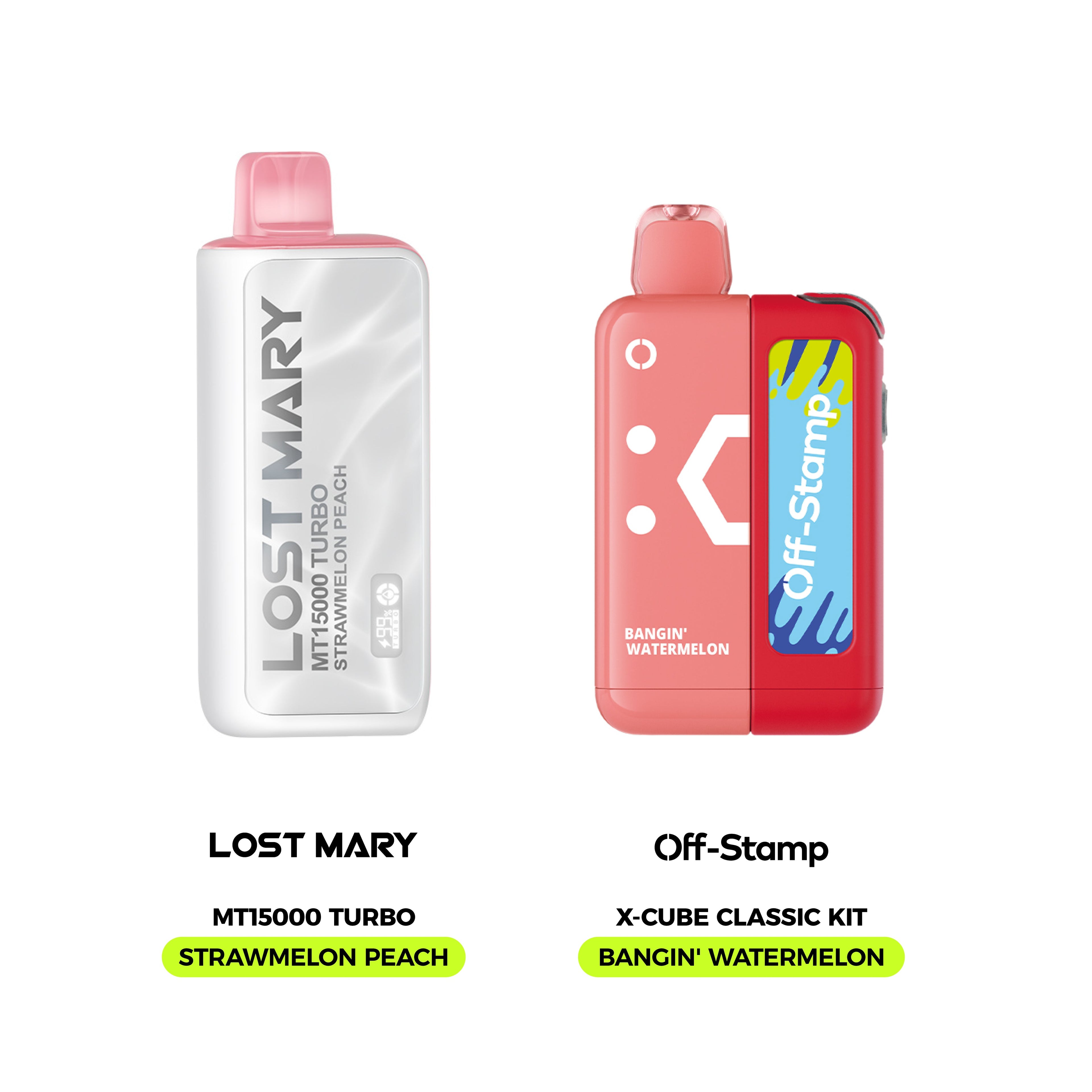 Limited Flavor Fusion – LOST MARY MT15000 Turbo × Off Stamp X-Cube Classic Kit