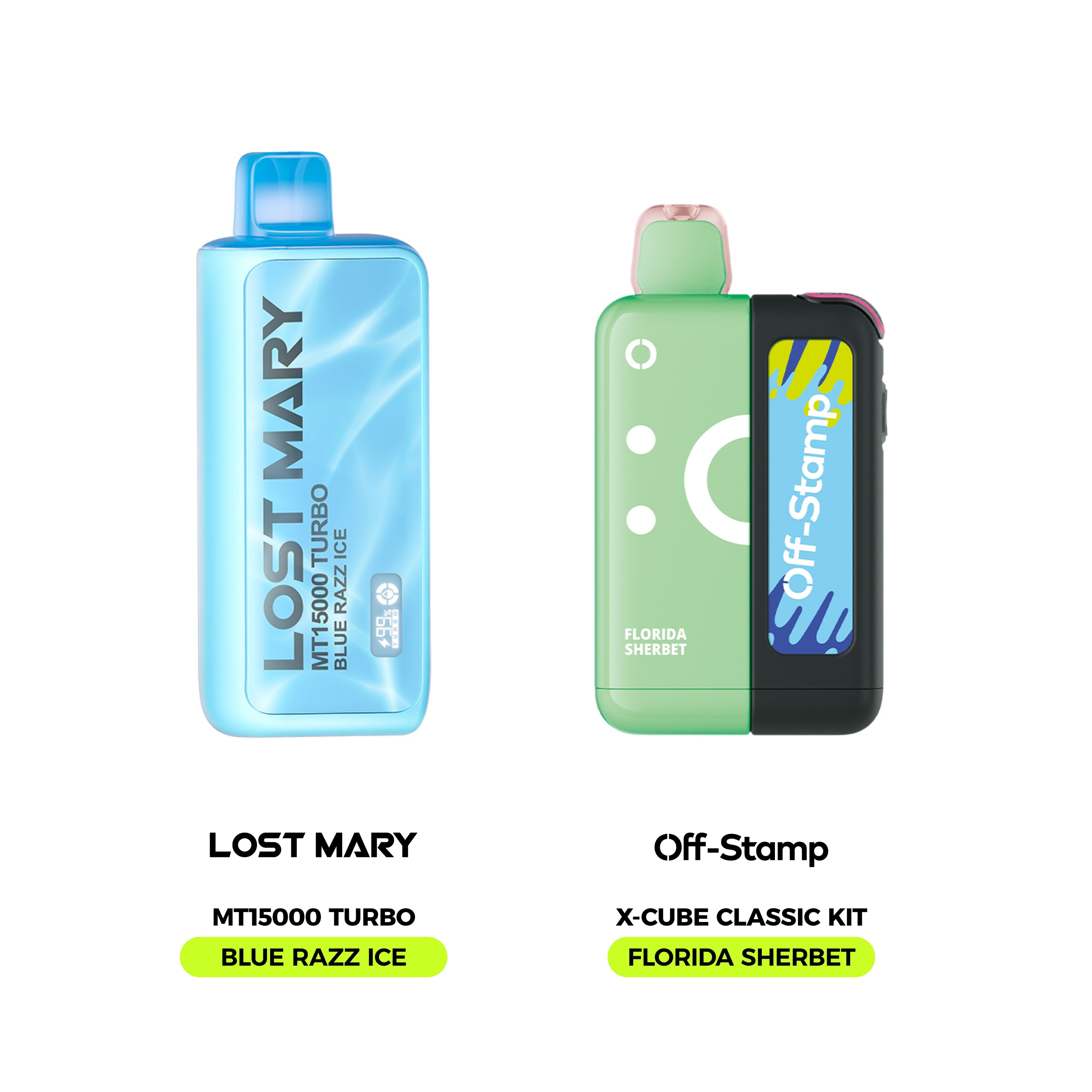Limited Flavor Fusion – LOST MARY MT15000 Turbo × Off Stamp X-Cube Classic Kit